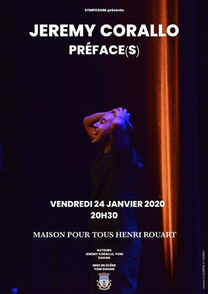 Affiche de Jérémy Corallo dans Préface(s)