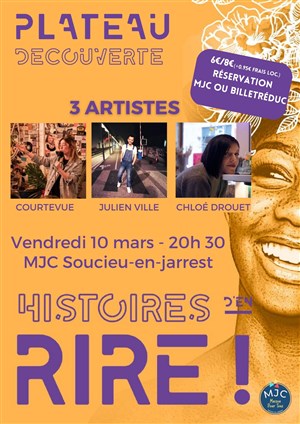Affiche de Plateau découverte | Festival Histoire d'en Rire