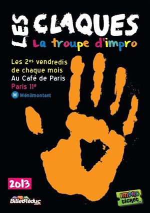 Affiche de Match d'impro Les Claques - Les Carafes