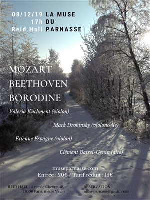 Affiche de Mozart, Beethoven, Borodine
