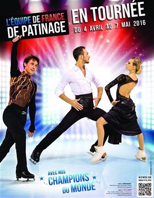 Affiche de L'équipe de France de patinage en tournée
