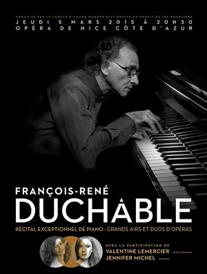 Affiche de François-René Duchâble + Airs d'opéras