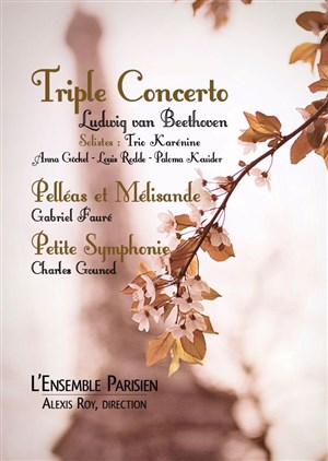 Affiche de Le Triple Concerto par le Trio Karénine et L'Ensemble Parisien