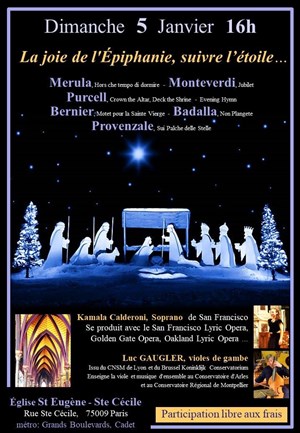 Affiche de Récital : Grande Soprano de San Francisco