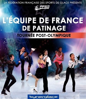 Affiche de Tournée post olympique de l'équipe de France de patinage