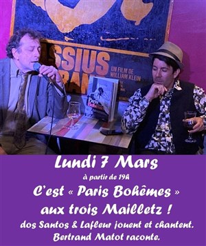 Affiche de Paris Bohèmes : Lecture, Poésie et Chansons