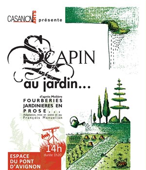 Affiche de Scapin au jardin