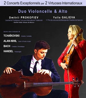 Affiche de Duo Violoncelle & Alto : par 2 Virtuoses Internationaux