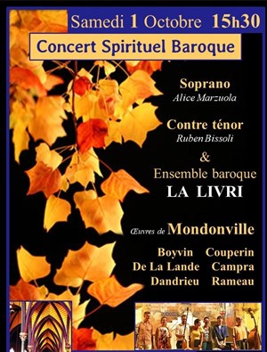 Affiche de Concert spirituel Baroque