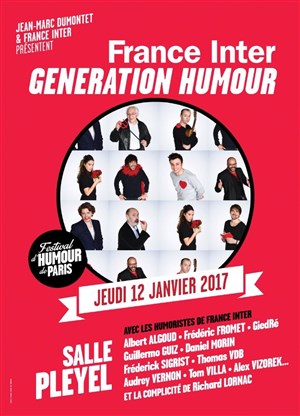 Affiche de France Inter : Génération Humour