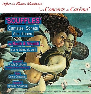 Affiche de Cantates, Sonate et Airs d'opéra de Bach & Vivaldi sur le thème du vent