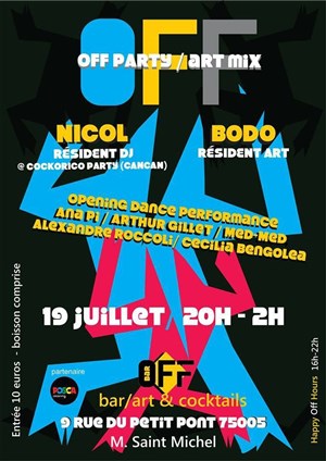 Affiche de New art mix concept bar | opening party @ Bar Off