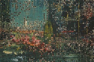Affiche de Vernissage Anne-Elisabeth Hamelle | Peinture pixellisée