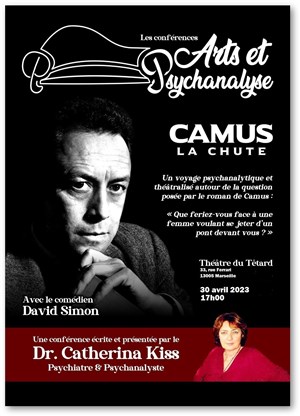 Affiche de Les conférences arts et psychanalyses : Camus, la chute