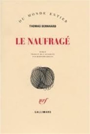 Affiche de Le Naufragé, roman de Thomas Bernhard