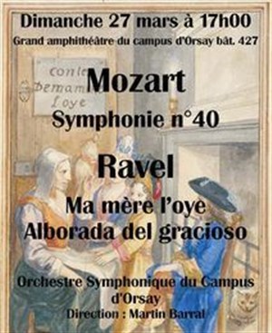 Affiche de L'orchestre symphonique du campus d'Orsay | Mozart et Ravel