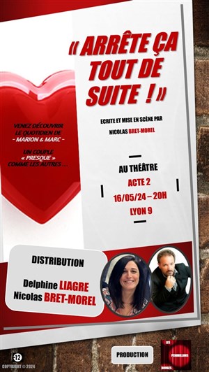 Affiche de Arrête ça tout de suite !
