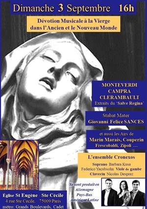 Affiche de Salve Regina & Stabat mater de Monteverdi - Campra - Clerambault - Sances