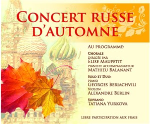 Affiche de Concert russe d'automne