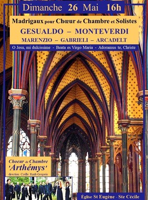 Affiche de Madrigaux pour Choeur de Chambre et Solistes