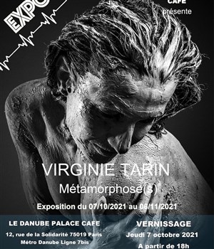 Affiche de Vernissage de l'exposition Métamorphose(s) de Virginie Tarin