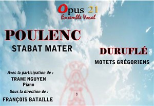 Affiche de Opus 21 joue Poulenc et Duruflé