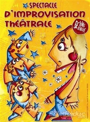 Affiche de Le be'ding bedingue chaud... Spectacle D'Improvisation Théâtrale
