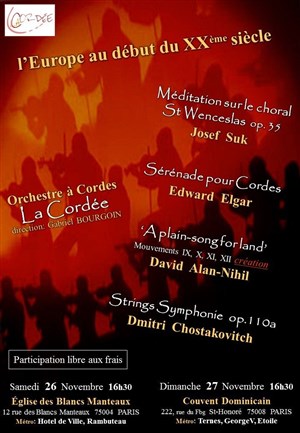Affiche de Mélodies pour Orchestre à Cordes