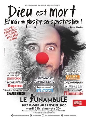 Affiche de Dieu est mort et moi non plus je ne me sens pas très bien