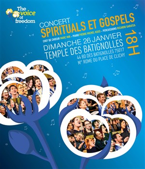 Affiche de The Voice of Freedom : Concert Spirituals et gospels