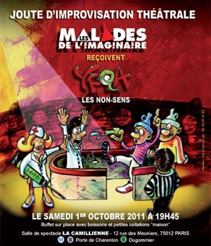 Affiche de Match d'impro ! Les Malades de l'Imaginaire vs les Non-Sens