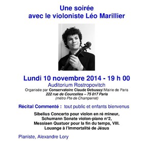 Affiche de Récital violon-piano