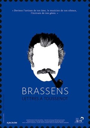 Affiche de Brassens, lettres à Toussenot