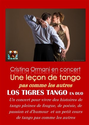 Affiche de Cristina Ormani en concert. Une leçon de tango pas comme les autres