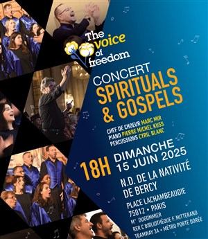 Affiche de Let the sun shine avec la chorale gospel The Voice of Freedom