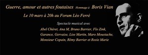 Affiche de Les beaux esprits : Hommage à Boris Vian | Guerre, amour et autres foutaises