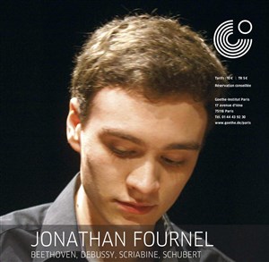 Affiche de Jonathan Fournel : concert de piano