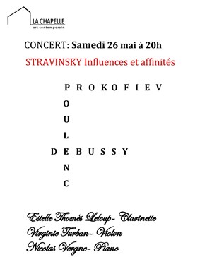 Affiche de Stravinsky, influences et affinités