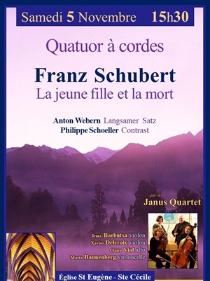 Affiche de Schubert : La jeune fille et la mort | Quatuor à cordes