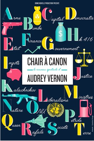Affiche de Audrey Vernon dans Chair à canon