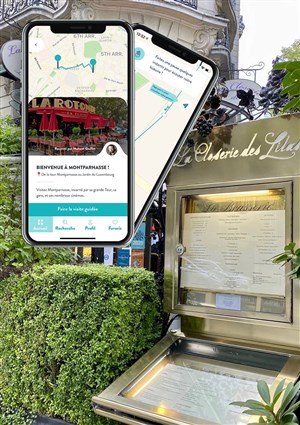 Affiche de Le Montparnasse des Artistes, visite audio-guidée sur smartphone