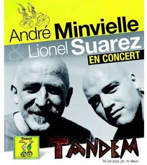 Affiche de Andre Minvielle & Lionel Suarez "Tandem" & "Bal à deux"
