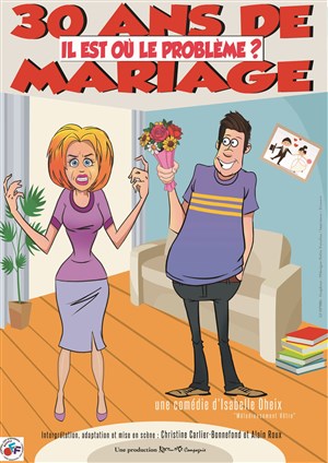 Affiche de 30 ans de mariage... Il est où le problème ?