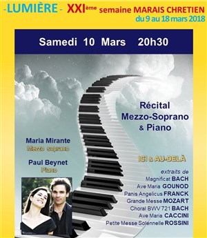 Affiche de Récital Mezzo-Soprano & Piano