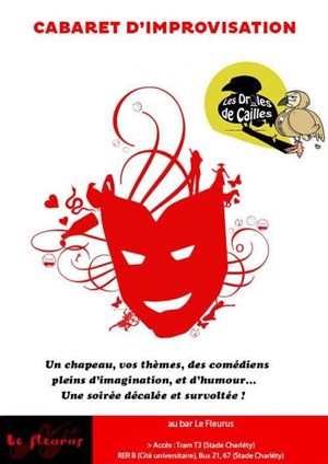 Affiche de Cabaret d'improvisation des Drôles de Cailles
