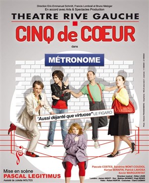 Affiche de Cinq de coeur dans Métronome | Mis en scène par Pascal Légitimus