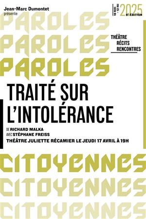 Affiche de Traité sur l'Intolérance