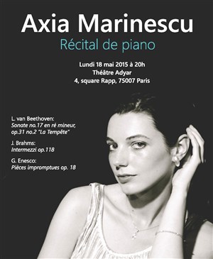 Affiche de Axia Marinescu, récital de piano