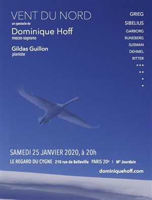 Affiche de Vent du Nord / Grieg Sibelius / Concert Conté de Dominique Hoff