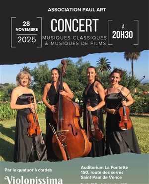Concert de musiques classiques et musiques de films